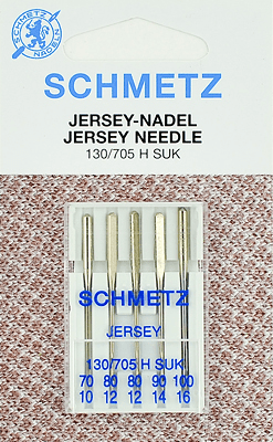 Иглы Schmetz джерси 130/705 H SUK (70x1, 80x2, 90x1, 100x1) 5 шт в Ейске